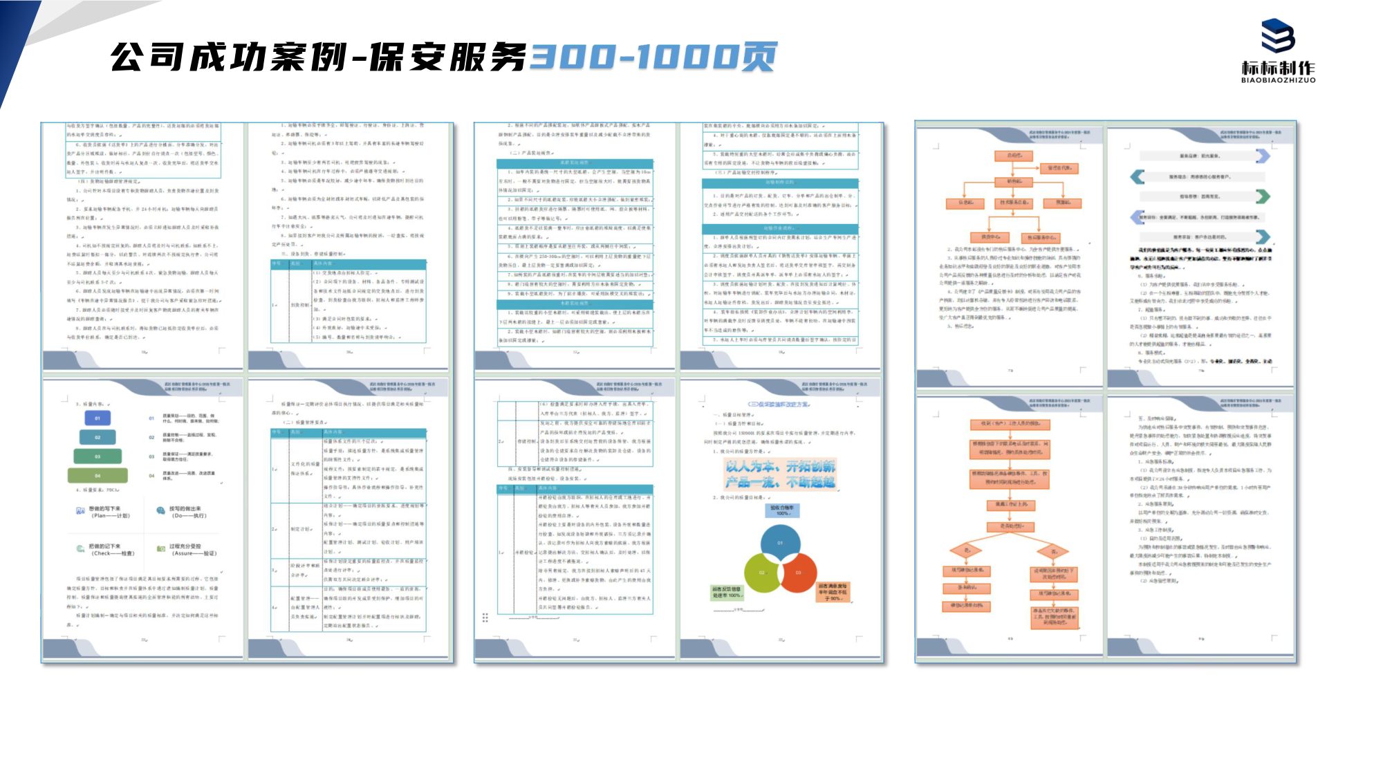 保安服务标书制作案例成品实拍