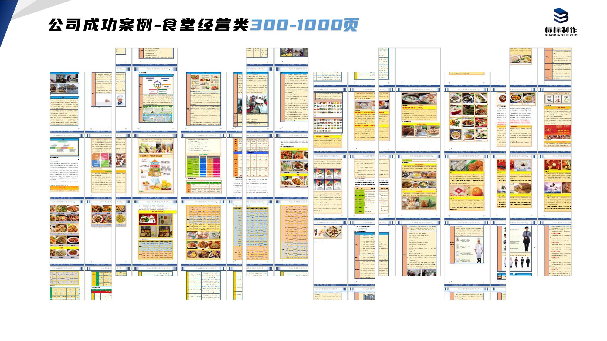 食堂经营标书制作案例成品实拍