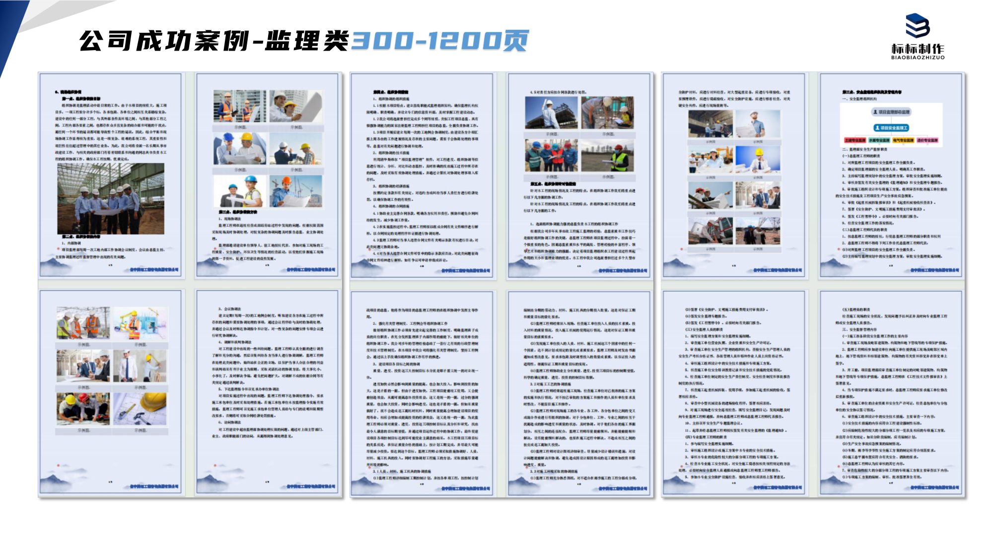 监理服务标书制作案例成品实拍