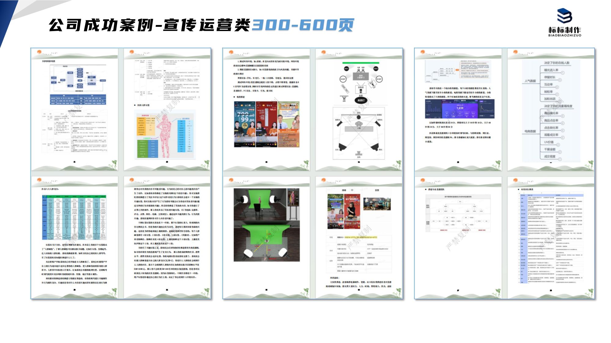 宣传运营标书制作案例成品实拍