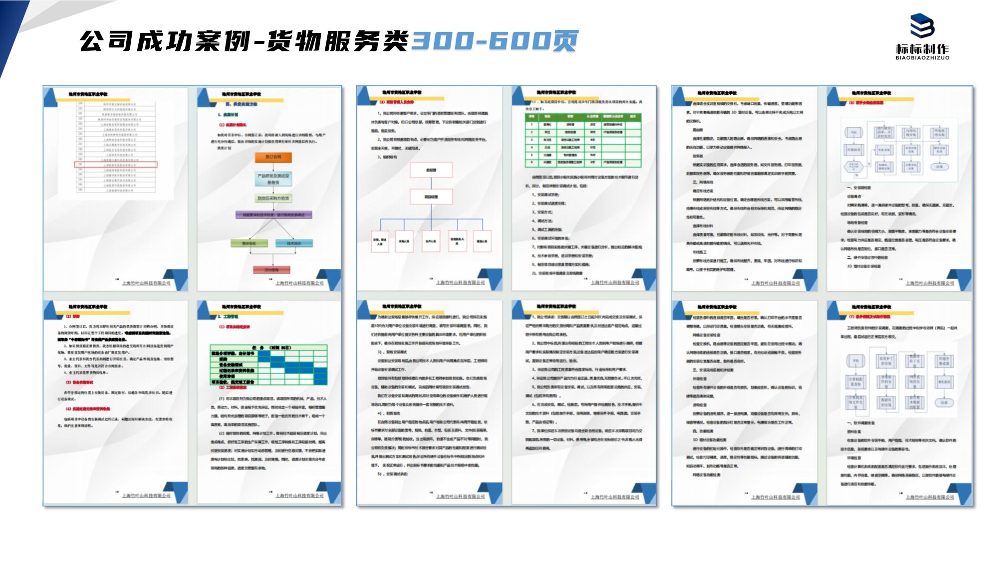 货物服务标书制作案例成品实拍